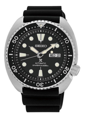 Reloj negro automático Seiko Prospex Turtle Diver 200 M