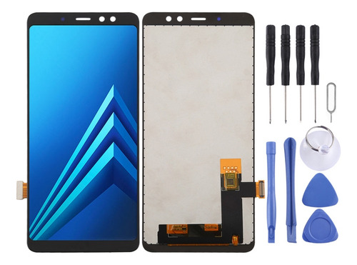 Media Pantalla Lcd Incell Negra Para Galaxy A8+ (2018) A730f
