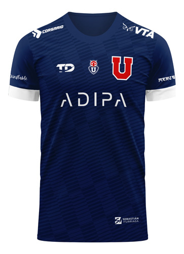 Camiseta Universidad De Chile Futsal- Varon Azul