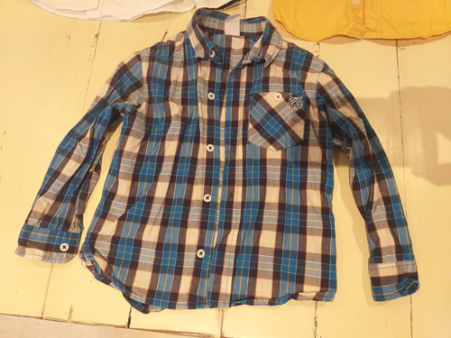 Camisa Manga Larga Niño 3/4 Años Hym Importado Usa 