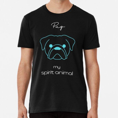 Remera Delantal Pug My Spirit Animal Algodon Premium