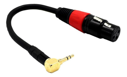 3 Pin Xlr A Ángulo 3,5 Mm Estéreo Mic Cable De Sonido