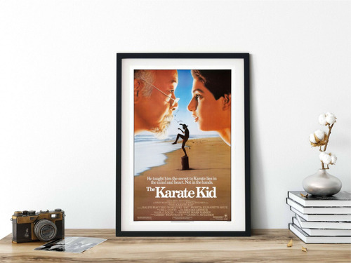 Cuadro Karate Kid 21x30 C/ Lamina Marco Y Vidrio