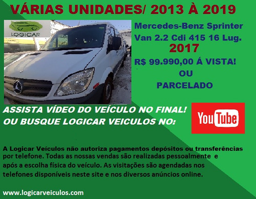 Mercedes-benz Sprinter Van 2.2 Cdi 415 Lotação Teto Baixo 5p