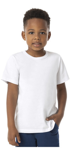 Camiseta Juvenil Básica Escolar Marlan 99109 - Tam 12 À 18
