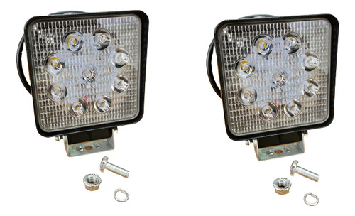 Par Farol Milha Led Quadrado Xenon 6000k 12v/24v Carro Jeep