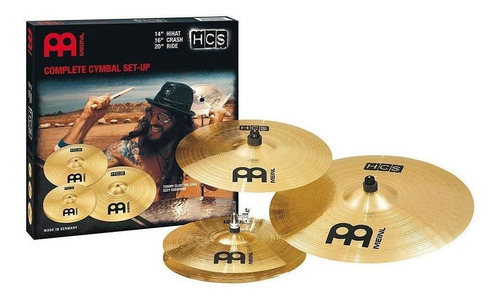 Juego De Platillos Meinl Serie Hcs. Fabricados Con Latón. In