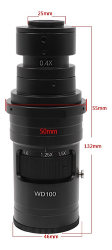Lente De Montaje En C Con Zoom Ajustable De 500x, Aumento