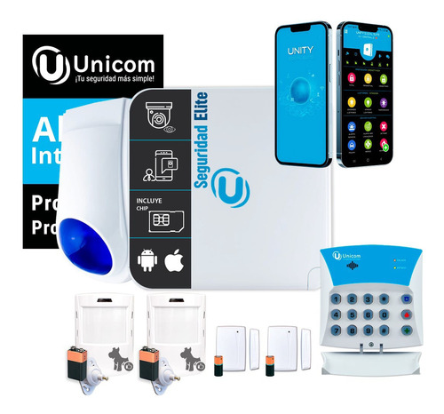 Kit Alarma Unicom Office Inalambrica Gprs Chip Casa Comercio