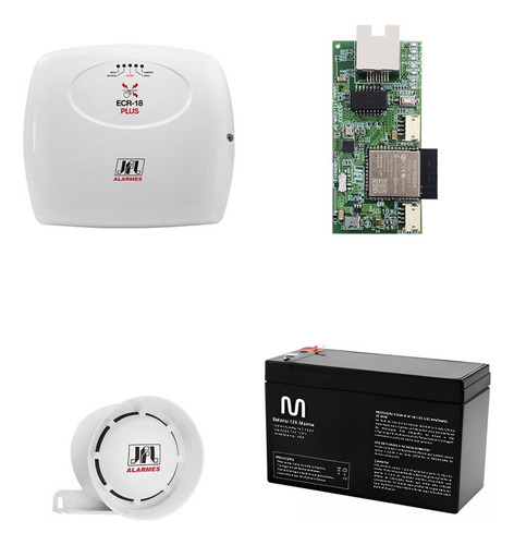Kit Central De Choque Ecr-18 Plus C/ Módulo Etnernet