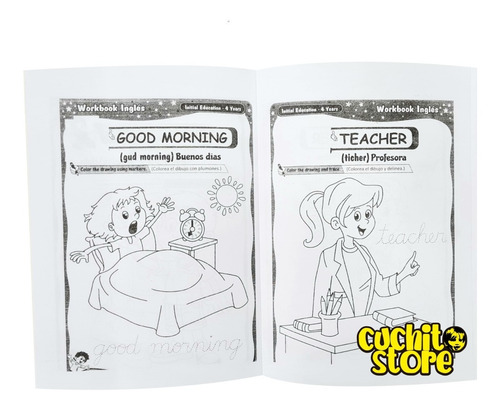 Libro Trazos En Ingles Aprendizaje Niños Workbook Traces 3
