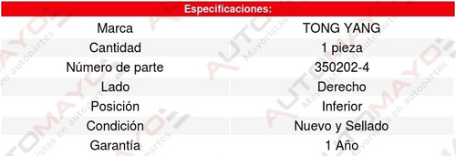 Tolva Motor (de Calidad) Chevrolet Aveo 12-17 Tong Yang