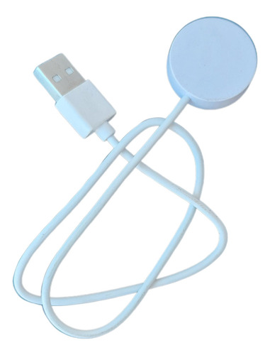 Carregador Indução Usb Para Relógio Inteligente Smartwacth Cor Branco