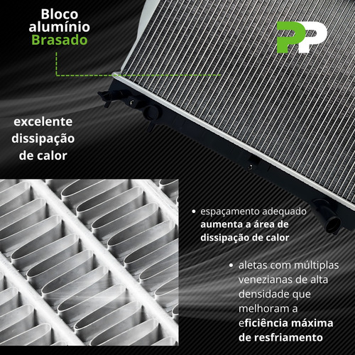 Radiador Jac J3 1.4 1.5 2011 2012 2013 2014 2015 Manual