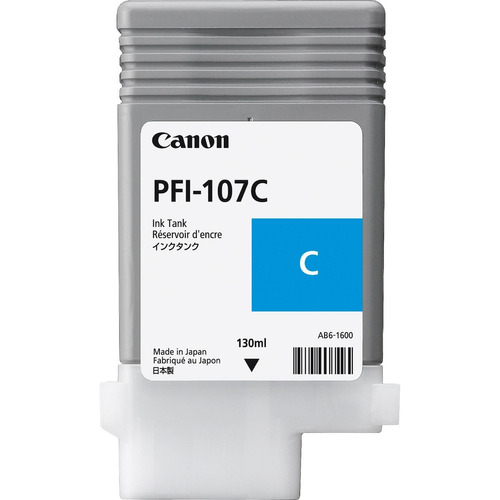 Tanque De Tinta Canon Pfi 107c Cyan 130ml Para Ipf 670 / /v