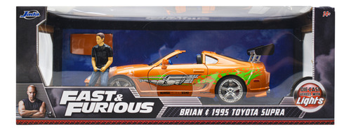 Fast And Furious Brian 1995 Toyota Supra Luz 1:18 Jada Cd