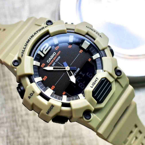 Reloj Analogico Hombre Hdc-700-3a3vdf Casio Beige Sport 1030