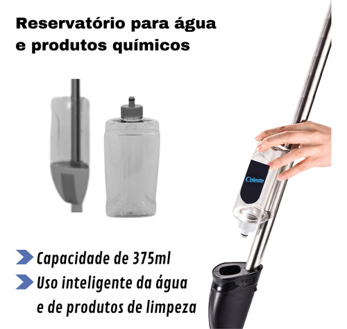 Mop Powermaid Mop Spray Rodo Mágico Branco