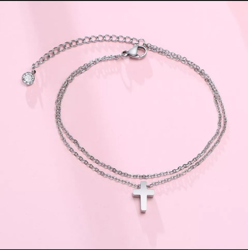 Pulsera Para Pie Tobillera Dama Hombre Diámetro 8.5 Largo 5