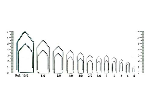 Kit Clips Aço Galvanizado Para Papel - 2/0 720 Unid - 10 Cxs Cinza