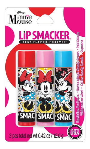 Bálsamos Lip Smacker Kit 3 Tríos Disney