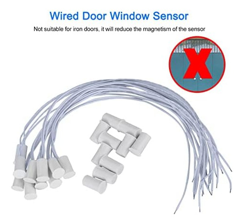 Sensor De Ventana De Puerta Con Cable, Interruptor De Puerta