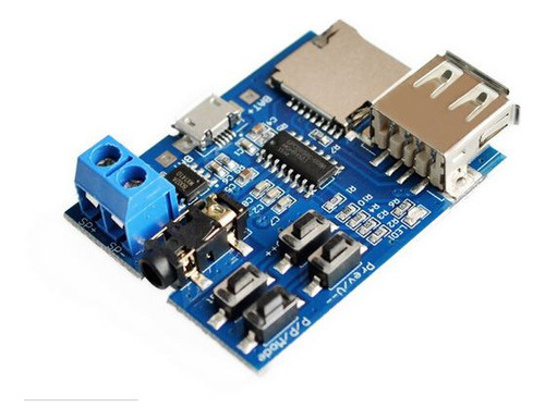 Reproductor Mp3 Con Amplificador, Usa Memoria Sd Hasta 32 Gb