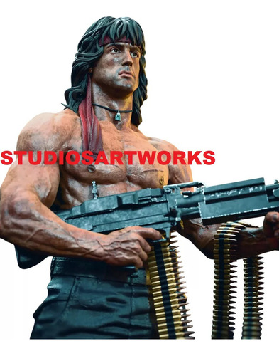 Rambo S Stallone Figura Model Kit Para Armar Y Pintar 120 Mm