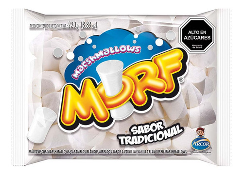 Marshmallow Morf Tradicional Vainilla Arcor 220 Gr