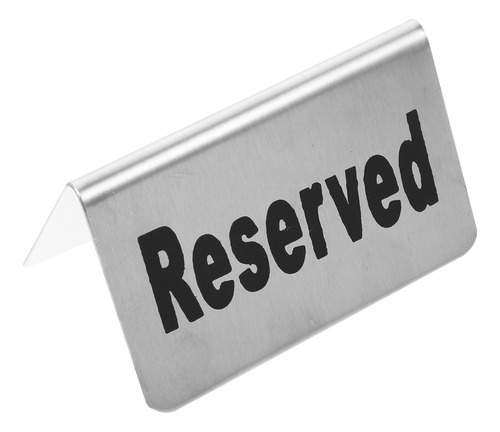 Letrero De Mesa Reservada Reserva De Asiento El Letrero