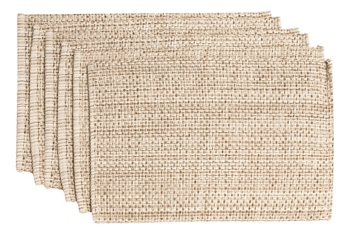 Placemats Sweet Home Collection, 100% Algodón, Juego De 6