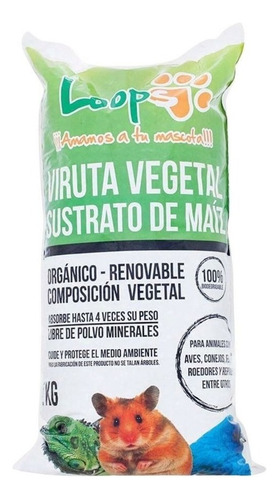 Pack X 3 Sustrato De Maíz Bio Loops 2kg. Viruta Vegetal