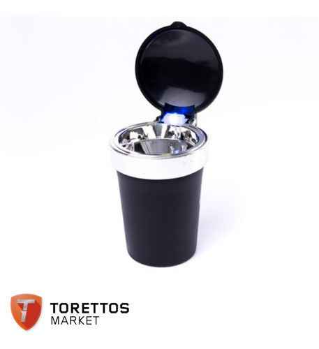 Imagen 2 de 8 de Cenicero Led Auto Porta Inciensos Aromáticos Tuning