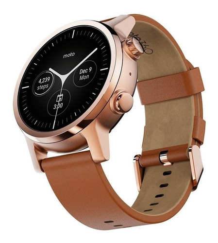 Moto 360 3ra Generación Smartwatch Reloj Inteligente Color De La Caja Oro Rosa Color Del Bisel Oro Rosa