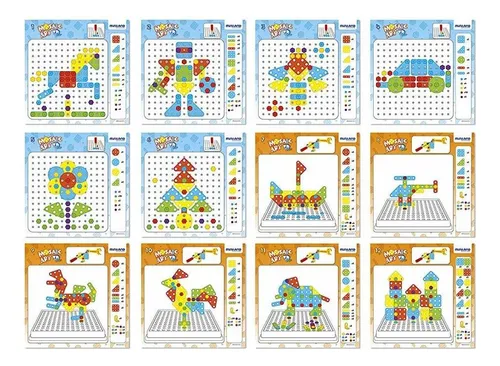 Miniland Mosaic Art Design Construct
