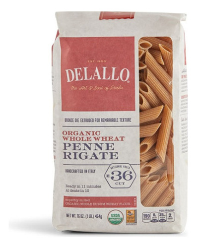 Delallo Pasta Penne Rigate 454g