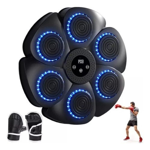 Máquina De Boxeo Musical Bluetooth Inteligente + Guantes