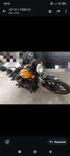 Royal Enfield Meteor 350 Color Amarillo Modelo 2023 Cil