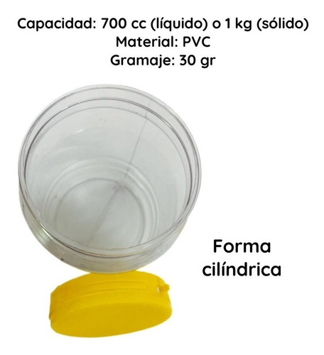 Imagen 4 de 10 de Envases Para Miel Cilindrico X 700 Cc O 1 Kg (112 Unid.)