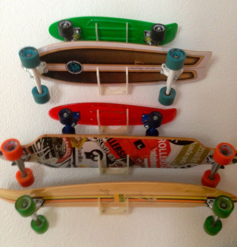 Soporte Skate - Longboard Simple X2 Unidades - 3d La Plata