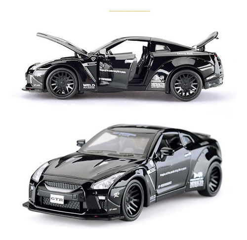 Miniatura Nissan Gtr Metal Escala 1:32 Luz Y Sonido R35