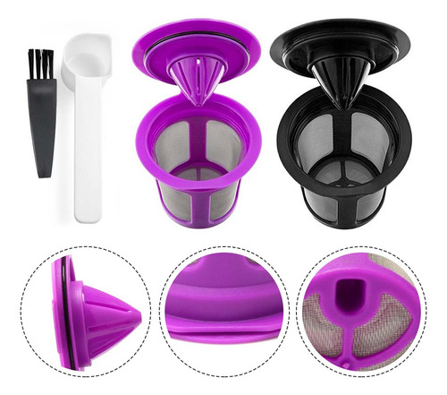 Paquete De 2 Filtros De Cápsulas De Café Reutilizables Para