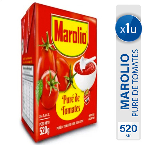 Pure De Tomate Marolio Libre De Gluten - Mejor Precio