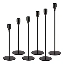 Comprar Porta Velas Negro Mate Porta Velas De Metal Negros Para Boda