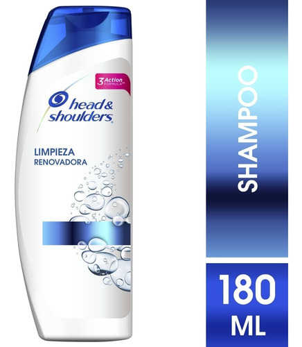 Shampoo Head Shoulders 180ml Limpieza Renovadora