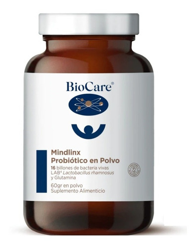 Biocare - Mindlinx Powder - En Polvo Con Glutamina 60 Grs