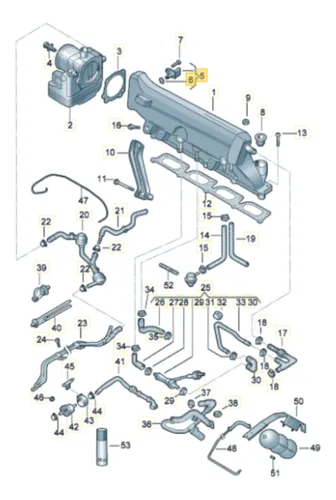 Sensor Temperatura De Admision Vw Bora Golf Mk4 1.8 T