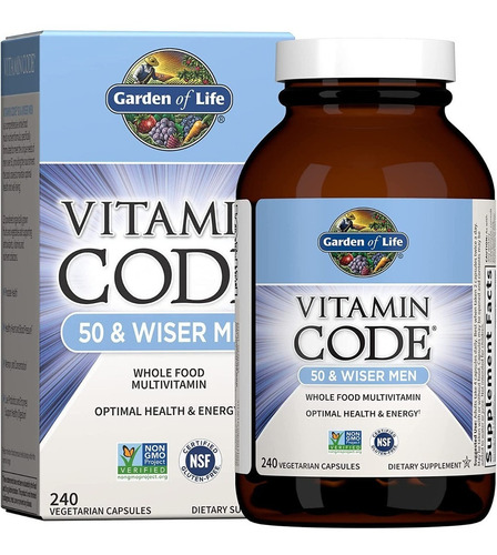 Garden Of Life | Vitamin Code | Men's 50 Multivit | 240 Caps