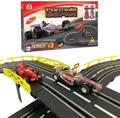 Autorama Elétrico Formula Super Carrinho Velocidade E Emoção