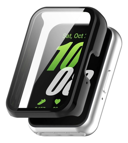 For Samsung Galaxy Fit 3 Pc + Tempered Glass Film Watch Case